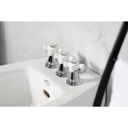 Kingston Brass ThreeHandle Bidet Faucet, Polished Chrome KB321PX